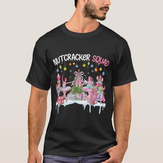 Nutcracker Squad Christmas Nk Ballet Sugar Plum Fa T-Shirt (Vorderseite)