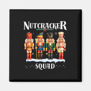 Nutcracker Squad Christmas Pajama Holiday Fun Fest Magnet