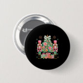 Nutcracker Squad Christmas Tree Ballet Dance Women Button (Vorne & Hinten)