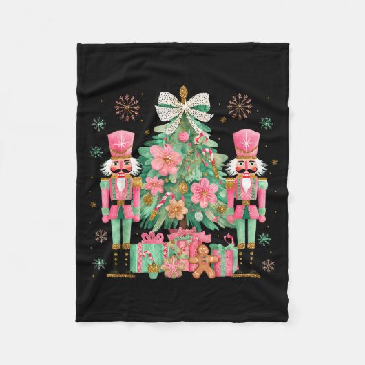 Nutcracker Squad Christmas Tree Ballet Dance Women Fleecedecke (Vorderseite)