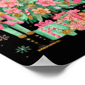 Nutcracker Squad Christmas Tree Ballet Dance Women Poster (Ecke)