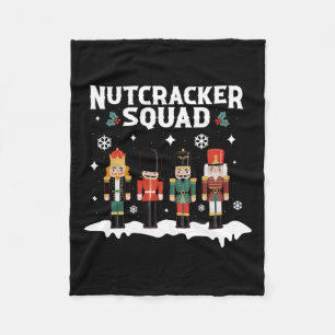 Nutcracker Squad Familie passt Weihnachten für Män Fleecedecke
