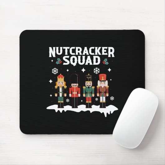 Nutcracker Squad Familie passt Weihnachten für Män Mousepad (Mit Mouse)