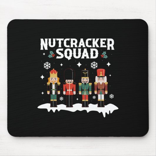 Nutcracker Squad Familie passt Weihnachten für Män Mousepad (Vorne)