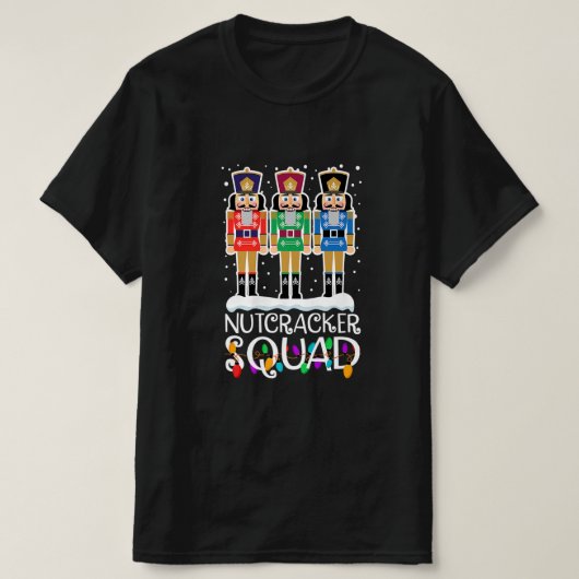 Nutcracker Squad Holiday Ballet Tanz Match Chr T-Shirt (Design vorne)