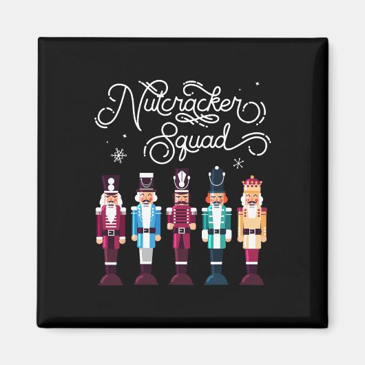 Nutcracker Squad Holiday Weihnachtsjunge Mädchen F Magnet (Vorne)