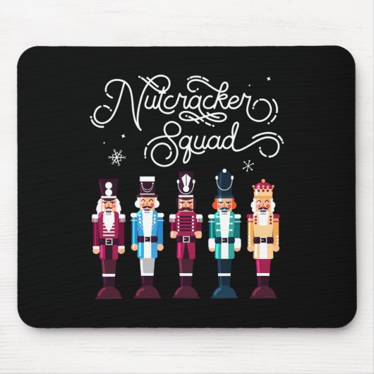 Nutcracker Squad Holiday Weihnachtsjunge Mädchen F Mousepad (Vorne)