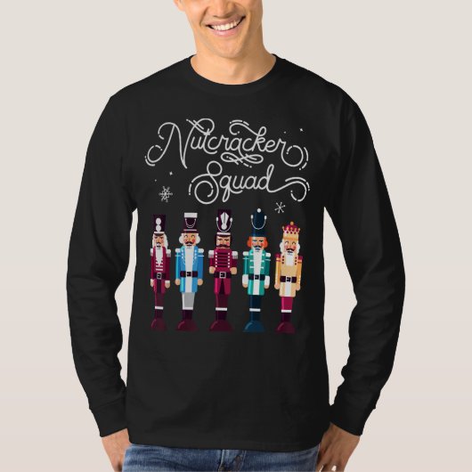Nutcracker Squad Holiday Weihnachtsjunge Mädchen F T-Shirt (Vorderseite)