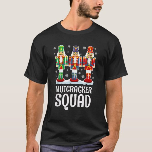 Nutcracker Squad Matching Family PJs-Geschenk Chri T-Shirt (Vorderseite)