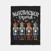 Nutcracker Squad Pajama Merry Christmas Toddler Bo Fleecedecke (Vorderseite)