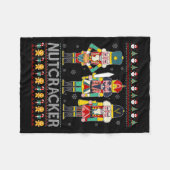Nutcracker Squad Shirt Funny Ugly Christmas Sweet Fleecedecke (Vorderseite (Horizontal))