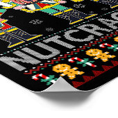 Nutcracker Squad T-Shirt Lustiges hässliches Weihn Poster (Ecke)