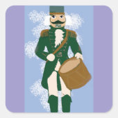 Nutcracker Square Sticker Frosted Blue (Vorderseite)