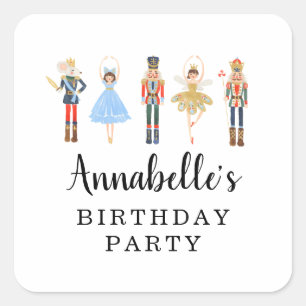 Nutcracker Square Stickers, Pflege von Stickers