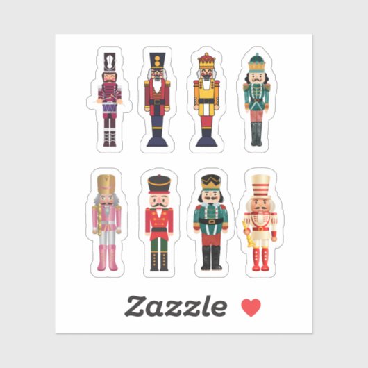 Nutcracker Stickers Aufkleber (Blatt)