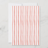 Nutcracker Stripes Winter Ballet Baby Shower Einladung (Rückseite)