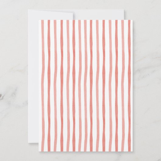 Nutcracker Stripes Winter Ballet Baby Shower Einladung (Rückseite)