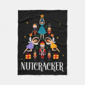 Nutcracker Sugar Fairy Plum Christmas - Nutcracker Fleecedecke (Vorderseite)