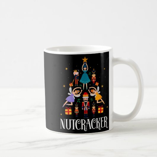 Nutcracker Sugar Fairy Plum Christmas - Nutcracker Kaffeetasse (Rechts)