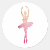 Nutcracker Sugar Plum Fairy Classic Round Sticker (Vorderseite)