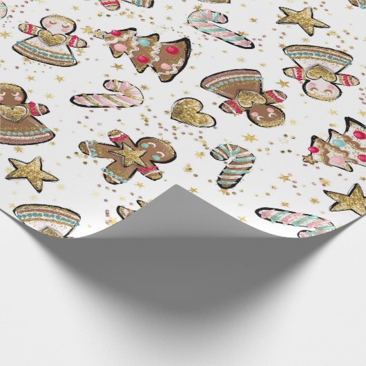 Nutcracker Sugar Plum Fairy Leckereien Geschenkpapier (Ecke)