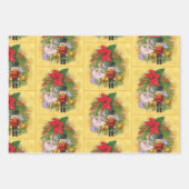 Nutcracker Sugar Plum Fairy Poinsettia Weihnachten Geschenkpapier Set (Vorderseite 2)