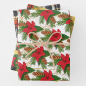 Nutcracker Sugar Plum Fairy Poinsettia Weihnachten Geschenkpapier Set (Beispiel)