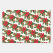 Nutcracker Sugar Plum Fairy Poinsettia Weihnachten Geschenkpapier Set (Vorderseite)