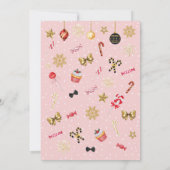 Nutcracker Sugar Plum Fairy Weihnachten Geburtstag Einladung (Rückseite)