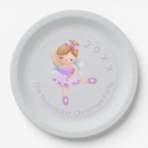 Nutcracker Sugar Plum Fairy Weihnachten Pappteller