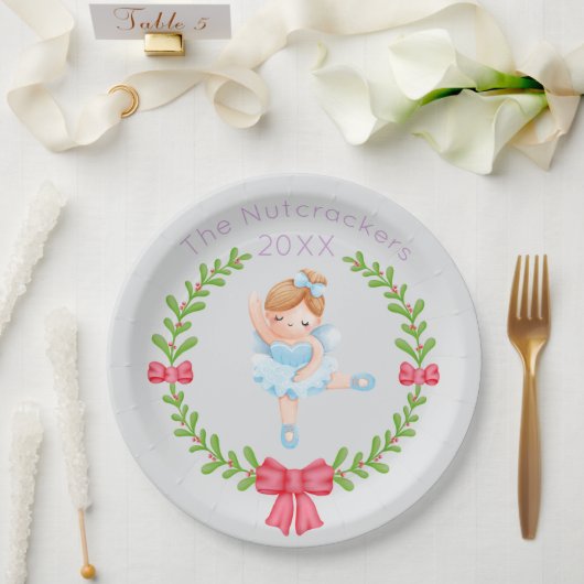Nutcracker Sugar Plum Fairy Weihnachten Pappteller (Hochzeit)