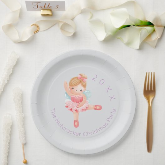 Nutcracker Sugar Plum Fairy Weihnachten Pappteller (Hochzeit)