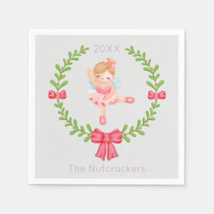 Nutcracker Sugar Plum Fairy Weihnachten Serviette