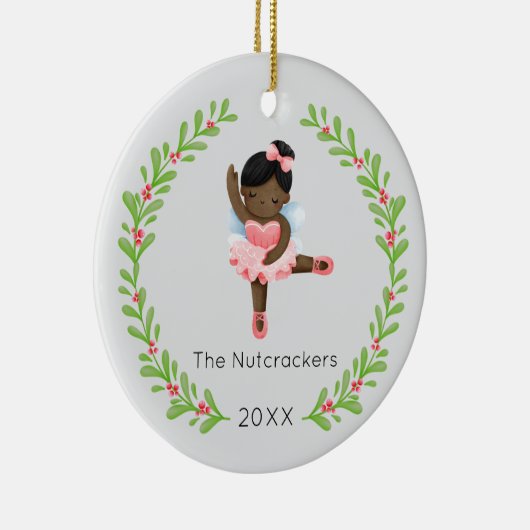 Nutcracker Sugar Plum Fairy Weihnachtsgebäck Foto Keramik Ornament (Rechts)