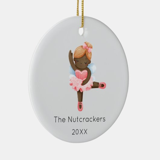 Nutcracker Sugar Plum Fairy Weihnachtsgebäck Foto Keramik Ornament (Rechts)