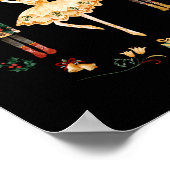 Nutcracker Sugar Plum Fairy Winter Birthday Baby Poster (Ecke)