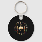 Nutcracker Sugar Plum Fairy Winter Birthday Baby  Schlüsselanhänger (Vorderseite)