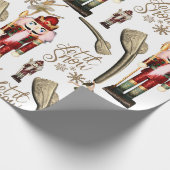 Nutcracker Suite Ballerina Christmas Let it Snow Geschenkpapier (Ecke)