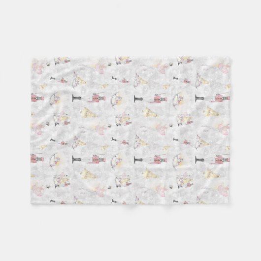 Nutcracker Suite Ballerina Fairy Soldier Fleecedecke (Vorderseite (Horizontal))