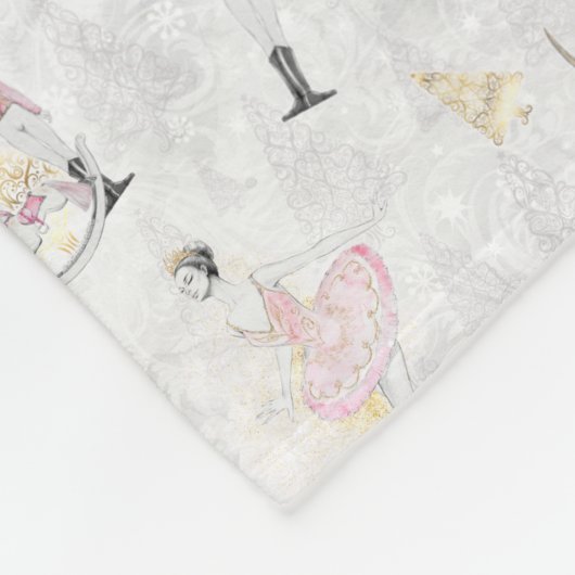 Nutcracker Suite Ballerina Fairy Soldier Fleecedecke (Ecke)