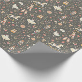 Nutcracker Suite Ballerina Horse Gray Geschenkpapier (Ecke)