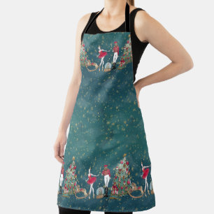 Nutcracker Suite Ballerina Toy Soldier Tree Schür Schürze