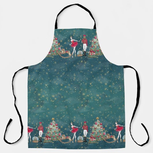 Nutcracker Suite Ballerina Toy Soldier Tree Schürz Schürze (Vorderseite)