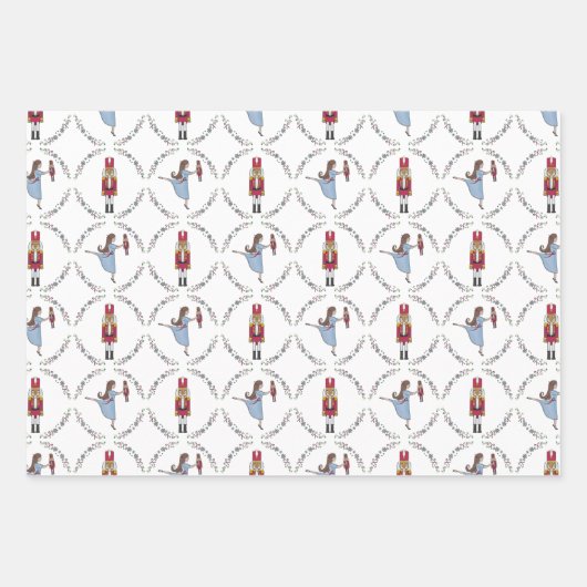Nutcracker Suite Ballet Classic Weihnachten Geschenkpapier Set (Vorderseite)