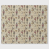 Nutcracker Suite II Beige Geschenkpapier (Flach)