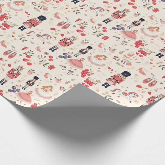 Nutcracker Suite Sugar Plum Fairy Pferde Geschenkpapier (Ecke)