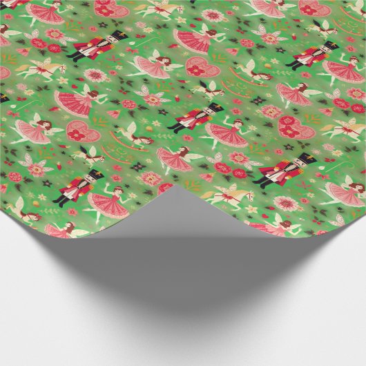 Nutcracker Suite Sugum Plum Fairy Flying Pferde Geschenkpapier (Ecke)