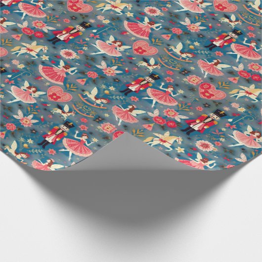 Nutcracker Suite Sugum Plum Fairy Flying Pferde Geschenkpapier (Ecke)