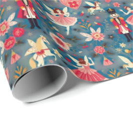 Nutcracker Suite Sugum Plum Fairy Flying Pferde Geschenkpapier