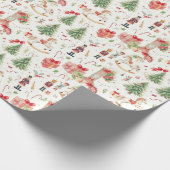 Nutcracker Suite Sweets Ballet Watercolor Geschenkpapier (Ecke)
